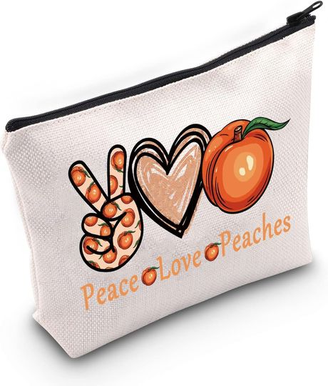 Discover Funny Peach Cosmetic Bag Peach Lover  Make Up Bag