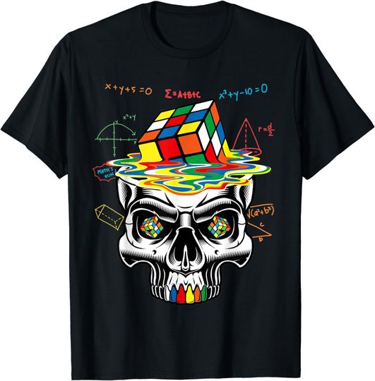 Discover Cool Math Rubik Rubix Rubics Player Cube Math T-Shirt