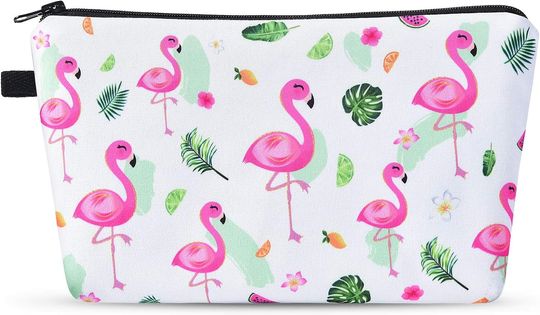 Discover Flamingo Cosmetic Bag - Travel Makeup Bag