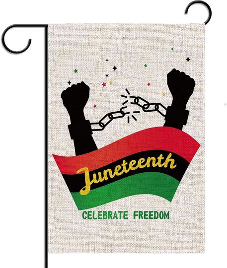 Discover Rainlemon Linen Juneteenth Garden Flag Africa America Independence Day