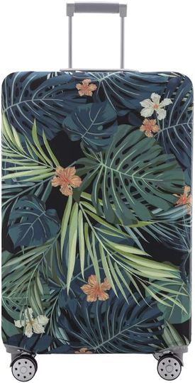 Discover Luggage Cover Green Leaf