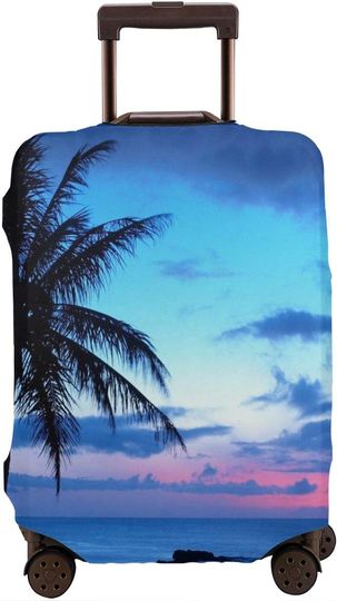 Discover Nicokee Travel Suitcase Cover Hawaii Beach Blue Sunset Luggage  Luggage
