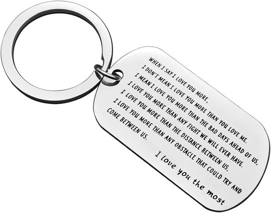 Discover Couple Keychain Gifts for Boyfriend Husband Fiance I Love You Gifts for Him Anniversary Keychain
