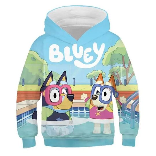 Discover BlueyDad Family Hoodie, 3D Hoodie