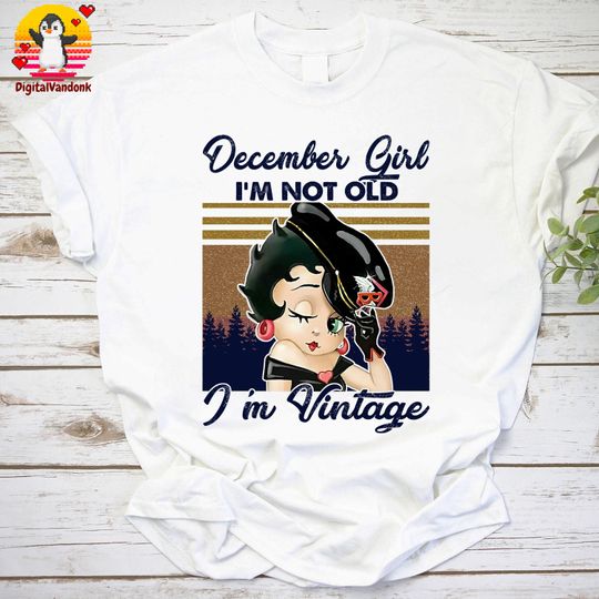 Discover Betty Boop Girl I'm Not Old I'm Vintage Vintage T-Shirt, Betty Boop Shirt
