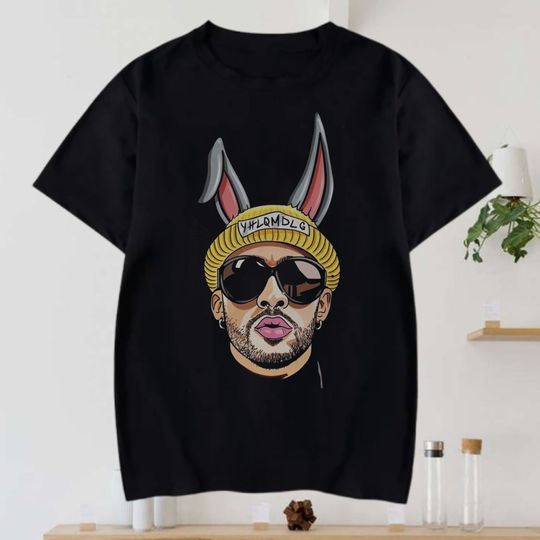 Discover Graphic Bad Bunny Unisex T-Shirt, Bad Bunny Most Wanted Tour 2024 Shirt