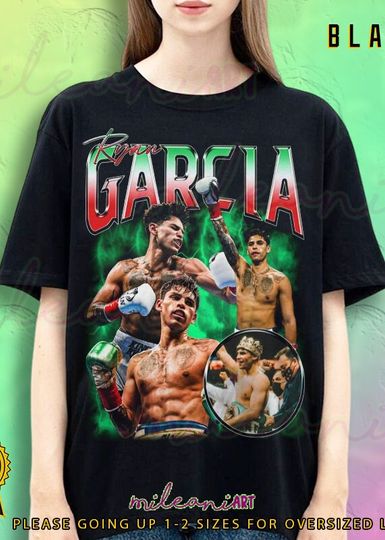 Discover Ryan Garcia T-shirt | Vintage Rap Tee Sport T Shirt | Movie Music Shirt