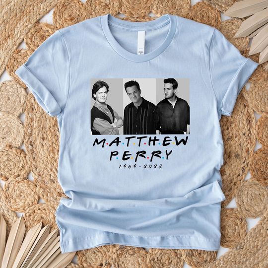 Discover Matthew Perry Shirt, Chandler Bing Friends Shirt, RIP Matthew Perry Friends Tee
