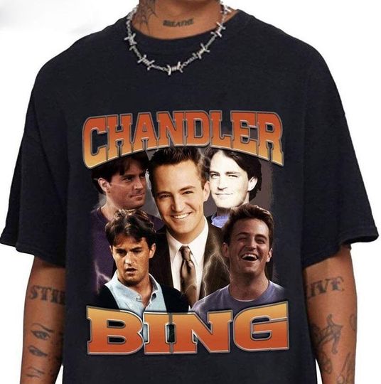 Discover Vintage Matthew Perry Tribute T-Shirt