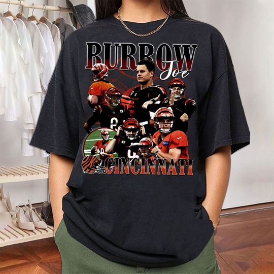 Discover Burrow Football Vintage T-Shirt
