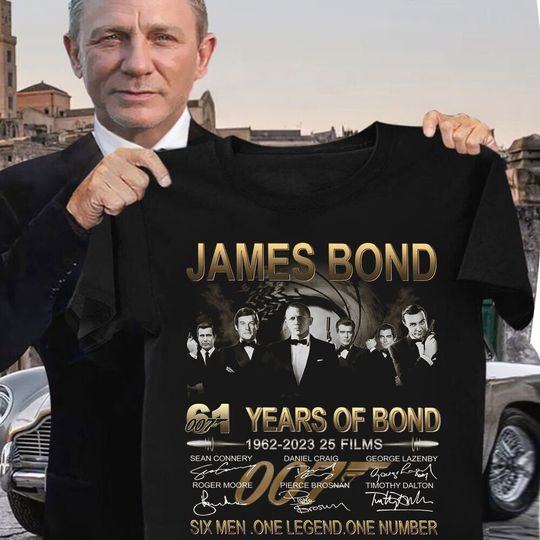 Discover James Bond Vintage 61st Anniversary Shirt