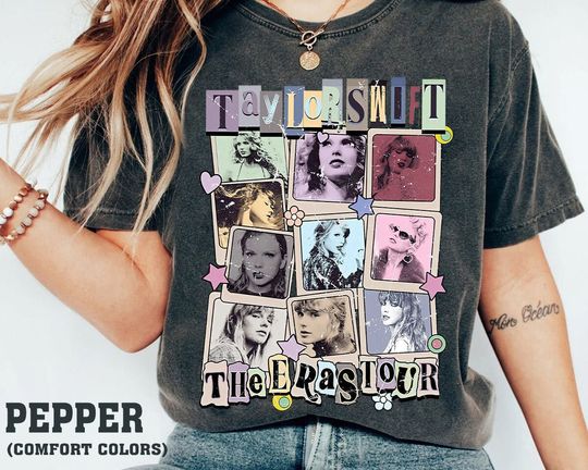 Discover Vintage Taylorr Swifts The Erass Tourr Shirt, Taylorr Swifts version Merch Shirt