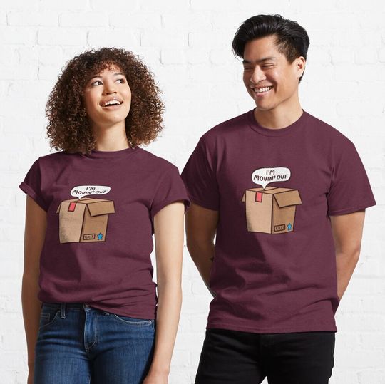 Discover Moving Out Box – Billy Joel inspired Classic T-Shirt