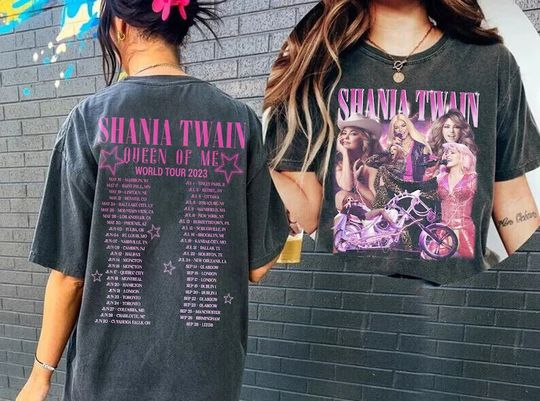 Discover Shania Twain Queen Of me world tour 2023 Album Shirt
