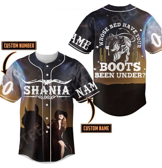 Discover Shania Twain Queen Of Me World Tour 2023 Personalized Baseball Jersey