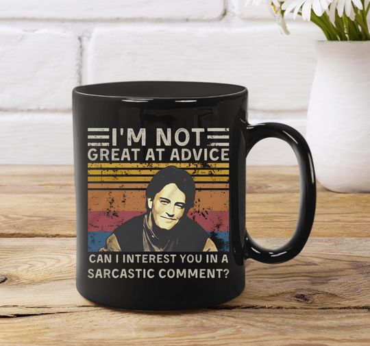 Discover Matthew Perry I'm Not Great At Advice Mug, Friends Mug, Chandler Bing Mug