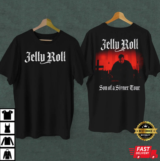 Discover Jelly Roll Sun Of A Sinner Tour Vintage T-Shirt