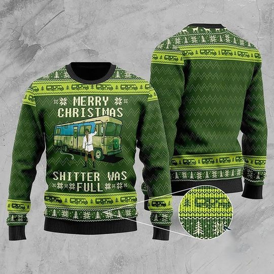 Discover Christmas Vacation Shitter's Full Ugly Christmas Sweater