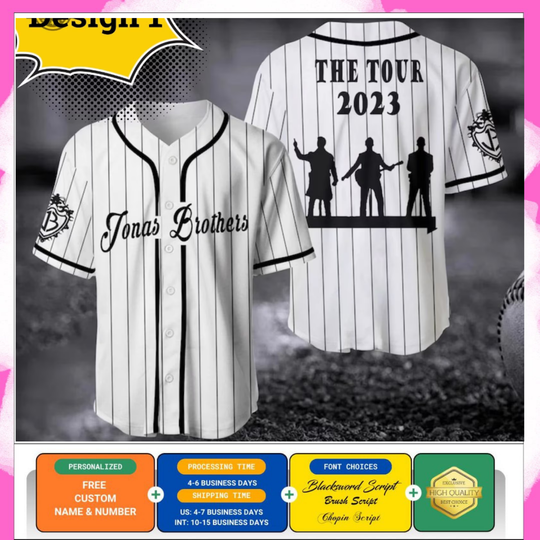 Discover Personalized Jonas Brothers Baseball Jersey Jonas Brothers New Jersey Shirt