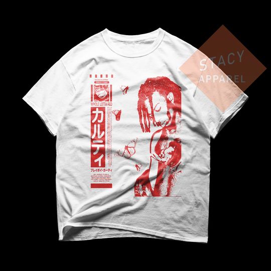 Discover Limited Playboi Carti T-shirt - Whole Lotta Red Tee