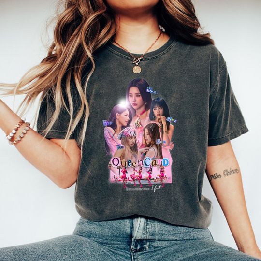 Discover G-idle Queencard Vintage Shirt, G-idle I Feel Album Shirt