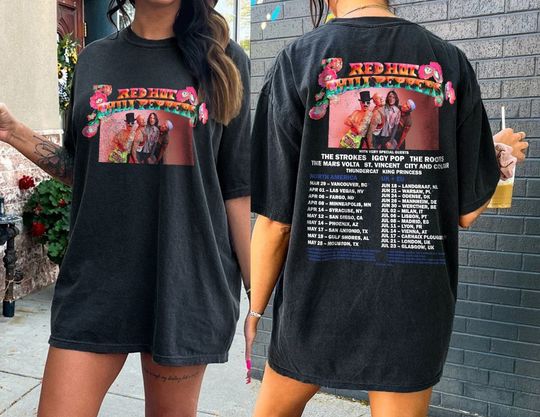 Discover Red Hot Chili Peppers Tour Shirt 2023