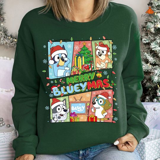 Discover BlueyDad Family Christmas Sweatshirt