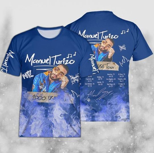 Discover Manuel Turizo 2000 USA Music 3D Shirt