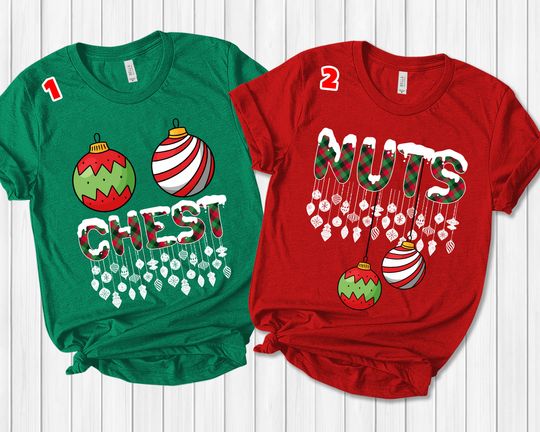 Discover Chest Nuts Couples Christmas Matching Shirts