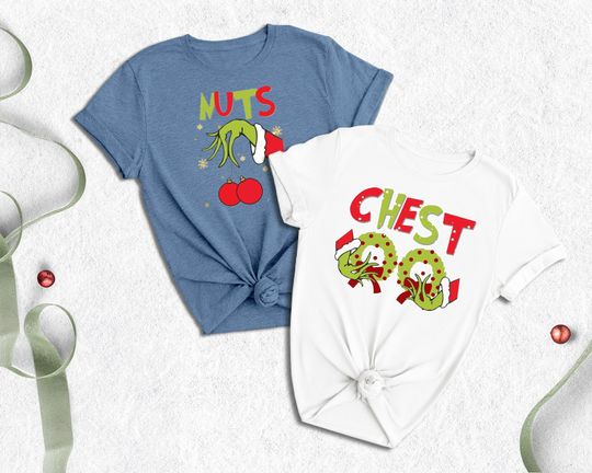 Discover Chest Nuts Christmas Party Couple Shirts