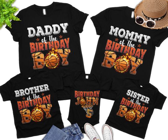 Discover Family Basketball Birthday Celebration Shirt