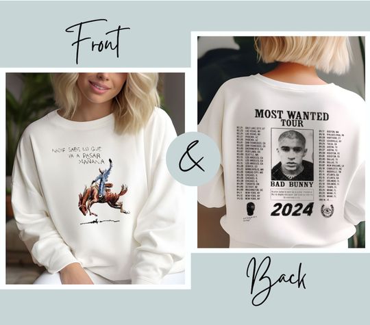 Discover Bad Bunny Most Wanted Tour 2024 Shirt
