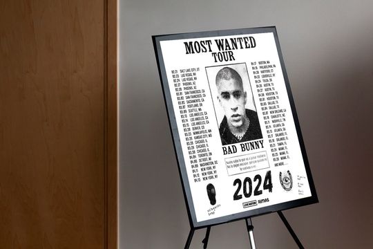 Discover Bad Bunny's 2024 Most Wanted Tour Poster