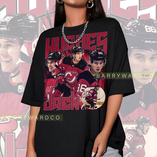 Discover Jack Hughes Vintage 90s Shirt Hockey Shirt