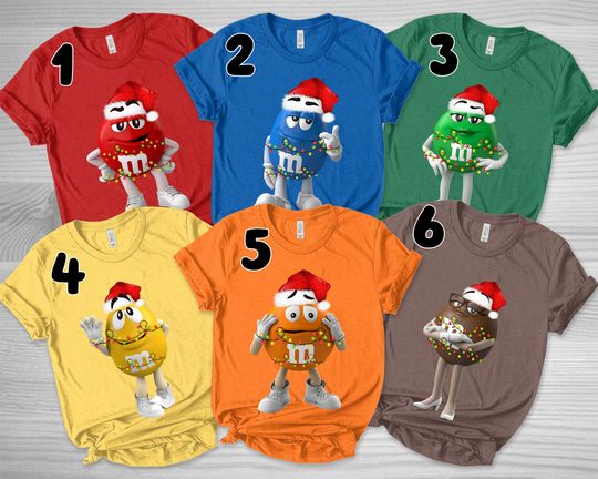 Discover Matching Christmas Costume Shirt, M and M T-Shirt