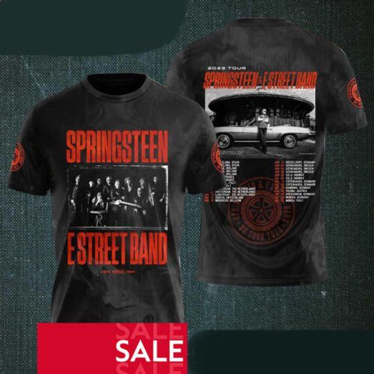 Discover Bruce Springsteen And E Street Band 2023 Tour 3D Tshirt