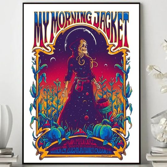 Discover My Morning Jacket October 24 2023 Roadrunner Boston, MR Tour Poster, Music Tour Poster