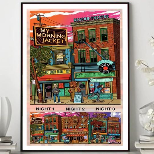 Discover My Morning Jacket October 19, 2023 It Still Moves 20th Anniversary Show Beacon Theatre New York, NY Poster