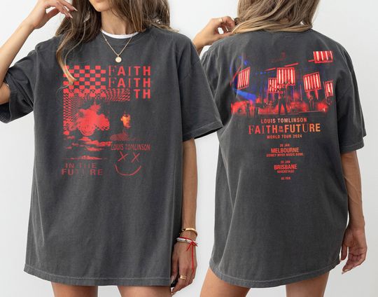 Discover Louis Tomlinson Merch, Louis Tomlinson Shirt, Faith In The Future World Tour T Shirt