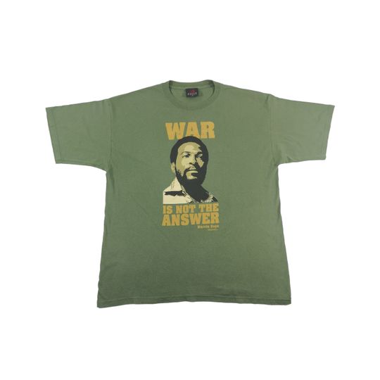 Discover Marvin Gaye T-shirt American Singer Tee Green T-shirt