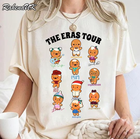 Discover The Era Tour Gingerbread T-shirt, Taylo Gingerbread Christmas Shirt, Era Tour Christmas