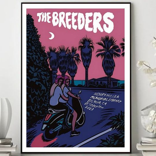 Discover The Breeders Big Sur, CA October 22nd 2023 Tour Poster