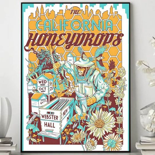 Discover The California Honeydrops New York City Tour Oct 25 2023 Poster