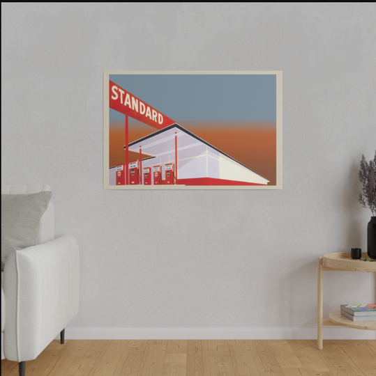 Discover Standard Station | Ed Ruscha Canvas
