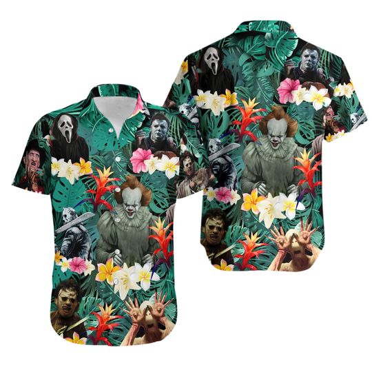 Discover Horror Halloween Hawaiian Shirt