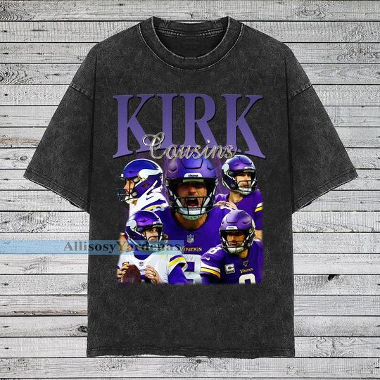 Discover Kirk Cousins Vintage T-Shirt, Quarterback Homage Graphic Unisex Long Sleeve