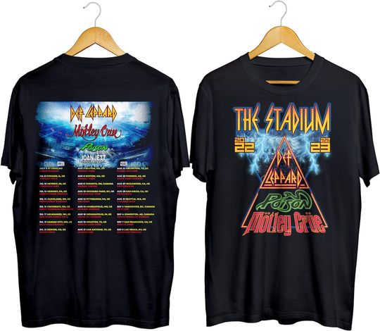 Discover The Stadium Tour 2022 Defs Leppards Motley Crues Poisons Joan Jetts Shirt