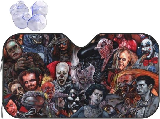 Discover Horror Movie Characters Car Windshield Car Sun Shade