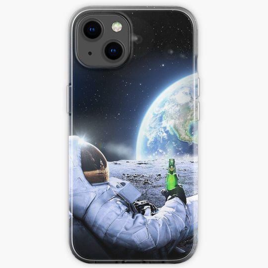 Discover Astronaut on the Moon iPhone Case