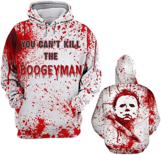 Discover You Can't Kill Boogeyman Halloween Horror Movies Character 3D Hoodie